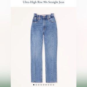 Abercrombie 90s straight ultra high rise jeans